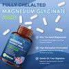 NATURE TARGET Magnesium Glycinate 500mg, Chelated Magnesium with Zinc & Vitamin