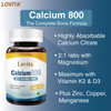 LOVITA Calcium Citrate 800 mg with Magnesium, Vitamin D3 & K2, Bone Strength &