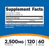 Nutricost L-Citrulline 2500mg Per Serving, 60 Servings, 1250mg Per Tablet, 120