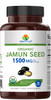 Brieofood Organic Jamun Seed 1500mg, 45 Servings, Vegetarian, Gluten Free, 90