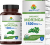 Brieofood Organic Moringa 1500mg, 45 Servings, Vegetarian, Gluten Free, 90