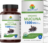 Brieofood Organic Mucuna 1500mg, 45 Servings, Vegetarian, Gluten Free, 90
