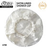 Evolve "Go Satin" Lined Shower Cap Ivory