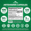 Zazzee High Absorption Artemisinin, 100 mg per Capsule, 120 Vegan Capsules