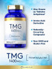 Carlyle TMG Supplement - 1400mg - 200 Trimethylglycine Quick Release Capsules