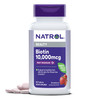 Natrol Biotin 10000mcg, 4X Faster Dissolve Supplement for Healthy Hair, Skin