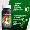 Shot B Multivitamin Complex, B-Energy, Vitamin B Complex with Antioxidant