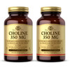 Solgar Choline 350 mg - 100 Vegetable Capsules, Pack of 2