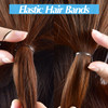 1000Pcs Hair Rubber Bands, IKOCO 2Pcs Topsy Tail Hair Tools and Colorful Elastic Rubber Bands for Girls with Rat Tail Comb