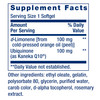 Life Extension CoQ10 (Ubiquinone) with d-Limonene