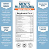 Men's Multivitamin with Vitamin C A B D3 E Zinc for Immune Support