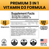 OPTIVIDA Bioavaiable Vegan Vitamin D3 4000 IU with Magnesium, Probiotics &