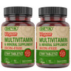 DEVA Vegan Iron-Free Multivitamin & Mineral Supplement 2-Pack, Vitamin C, D2, E