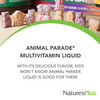 NaturesPlus Animal Parade Children's Liquid Multivitamin, Tropical Berry Flavor