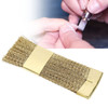 Cleaning Brush, Golden Color Copper Wire Drill Cleaner Brush, Manicure Accessories Nail Art Bits Cleaning Brush for Nail Salon and Household