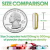 XPRS Nutra Vegan Size 3 Separated Capsules- 500 Count Premium Empty Caps