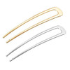 Aeyistry 2 Pieces Metal U Shaped Hair Pin Fork Sticks,Hair Comb Updo Chignon Pin for Women Girls Hairstyle Accessories,Gold and Sliver