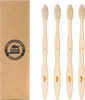Sea Turtle Plant-Based Bristles, Bamboo Toothbrushes, Soft Natural Toothbrush for Adults (4 Pack)