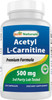 Best Naturals Acetyl L-Carnitine (ALCAR) 500mg, 120 Capsules, 120 Servings