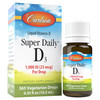 Carlson - Super Daily D3, Vitamin D Drops,