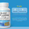 Natural Factors Acetyl L-Carnitine 500 milligrams, 60 Vegetarian Capsules