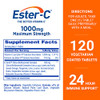 Ester-C Vitamin C 1000 mg Coated Tablets, Immune System Booster