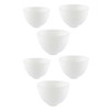 Healifty 6-Pack Silicone Facial Bowls Set 5X5X3 Inches Odorless Reusable Anti-Fall Mixing Bowls for Diy Skin Care Masks and Condiments