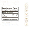Solgar L-Arginine 500 mg - 100 Vegetable Capsules