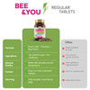 Bee and You Chewable Royal Jelly Tablets with Propolis Extract, Bee Pollen