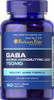 Puritans Pride Gaba Gamma Aminobutyric Acid 750 Mg Capsules, 90 Count