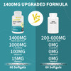 Liposomal Alpha Lipoic Acid 1400mg Softgels, ALA Supplement with L-Carnitine
