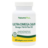 NaturesPlus Ultra Omega 3 6 9 - Borage Oil, Fish Oil, Flax Oil Supplement