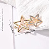 Ainvhh 6 Pcs Star Hair Clips Hollow Star Hair Barrettes Metal Hair Clips Rhinestone Hairpin Geometric Hair Pins for Women Girls Hair Styling Accessor