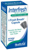 HealthAid Interfresh, 60 Soft Gel Capsules, Twice Daily, Fights Bad Breath