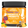 Llama Naturals Kids Probiotic with Prebiotic Fiber, Vegan, Organic Prebiotics