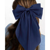 Velscrun Red Blue Green Big Hair Bows for Women 3Pcs Silky Satin Large Hair Ribbons Oversized Long Tail Hair Bows Hair Barrettes Hair Accessories