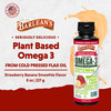Barlean's Vegan Omega 3 6 9 Flaxseed Oil Liquid Supplement, Strawberry Banana