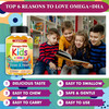BrightKids Omega 3 Focus Gummies for Kids & Teens