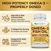 Omega 3 Fish Oil 3750mg Triple Strength - EPA 1200mg + DHA 900mg Fatty Acids