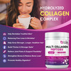 NATURE TARGET Multi Collagen Peptides Powder - Type I, II, III, V, X