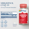 SOLARAY Ubiquinol CoQ-10 100 mg - CoQH2, Reduced CoQ10 for Enhanced Absorption