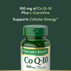 Nature's Bounty CoQ10, Supports Heart Health, 100mg Plus L-Carnitine, 60