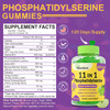 (2 Packs) Phosphatidylserine 600mg Gummies, Brain Supplement for Memory, Focus