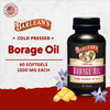 Barlean's Borage Oil Supplements, Cold Pressed Pure Borage Seed Oil Supplement
