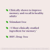 Natrol Cognium Memory Extra Strength, Brain Health Supplements for Adults, Brain