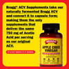 Bragg Organic Apple Cider Vinegar Capsules with Vitamin D and Zinc