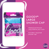 Goody Styling Essentials Shower Cap, 1 Count - Protect Your Hairstyle While Remaining Comfortable - Made with Durable and Waterproof Materials - Hair