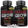 Justified Laboratories (2 Pack Savage Grow Max 1600MG Advanced Men's Heath