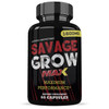 Justified Laboratories (2 Pack Savage Grow Max 1600MG Advanced Men's Heath