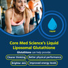 Core Med Science Liposomal Glutathione Liquid Supplement (500mg, 4 Fl Oz)